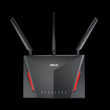 Router Wi-Fi da tavolo ASUS RT-AC2900, dual band 2,4/5 GHz, Wi-Fi 5 (802.11ac), 2917 Mbit/s, Gigabit Ethernet, 4 porte LAN, USB, 4 antenne