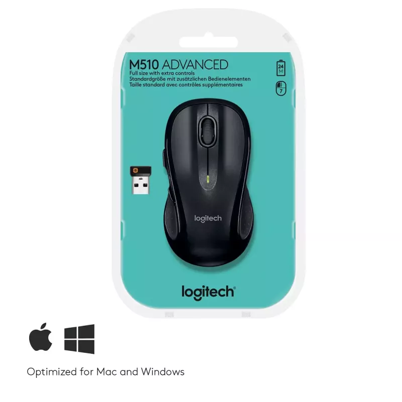 Mouse Logitech M510 RF wireless