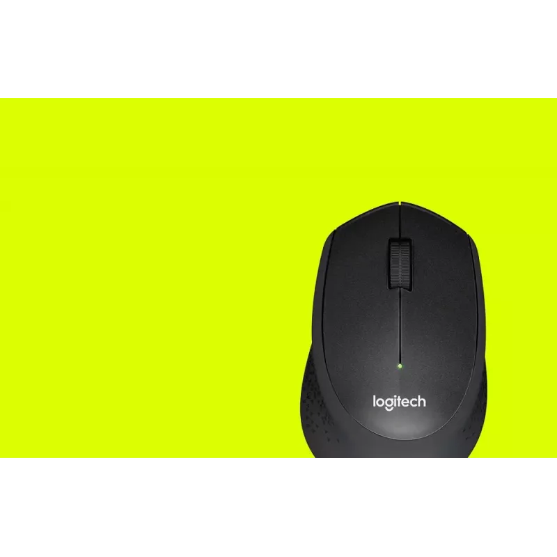 Logitech M330 SILENT PLUS — mouse wireless, per destrimani, 1000 DPI, 3 tasti, rotella di scorrimento, nero, a batteria
