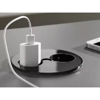 Distributore di corrente Bachmann Twist 2 m 2 prese AC per interni nero