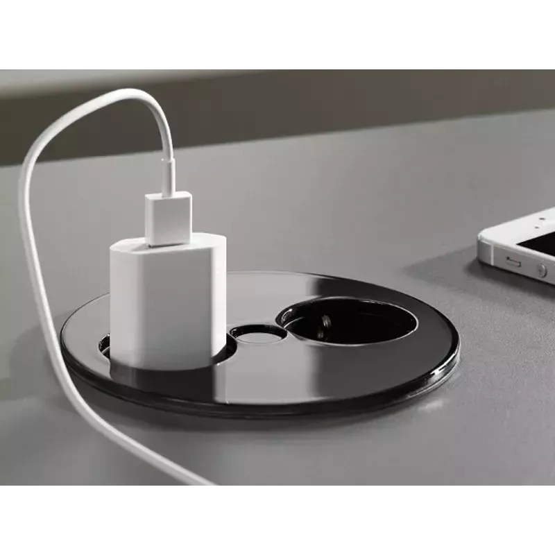 Distributore di corrente Bachmann Twist 2 m 2 prese AC per interni nero