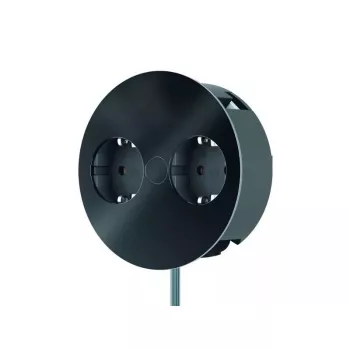 Distributore di corrente Bachmann Twist 2 m 2 prese AC per interni nero