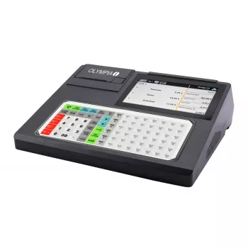 Sistema cassa Olympia K200 PLUS — stampante a trasferimento termico, 10.000 PLU, display LED