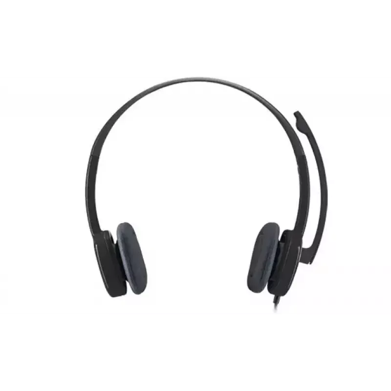 Logitech H151 cuffie stereo con microfono con cancellazione del rumore, cablate, nero