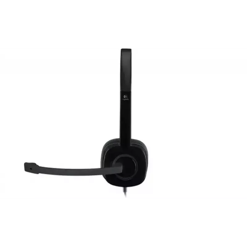 Logitech H151 cuffie stereo con microfono con cancellazione del rumore, cablate, nero