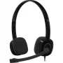 Logitech H151 cuffie stereo con microfono con cancellazione del rumore, cablate, nero