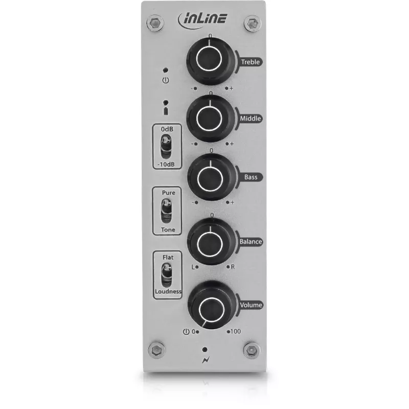 InLine AmpEQ mobile, amplificatore per cuffie e preamplificatore Tri-Tone Hi-Res AUDIO, 3,5 mm stereo
