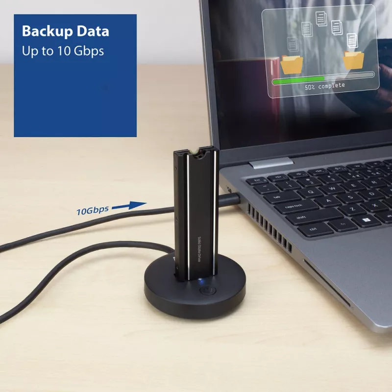 Docking station per SSD ACT M.2 NVMe/PCIe USB-C 3.2 Gen2 nero