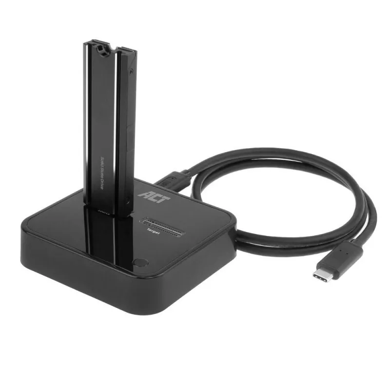 Docking e clonazione dual-SSD ACT M.2 NVMe/PCIe, USB-C 3.2 Gen2
