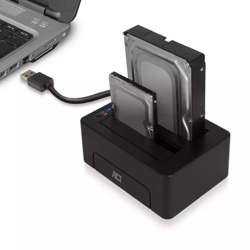 Docking station dual-HDD/SSD SATA ACT da 2,5