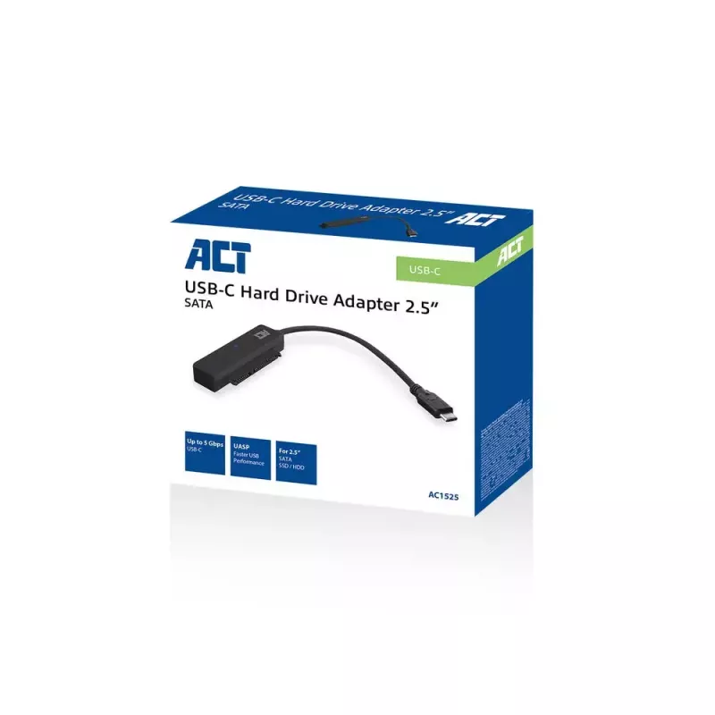 Cavo adattatore USB-C ACT per disco/SSD SATA da 2,5