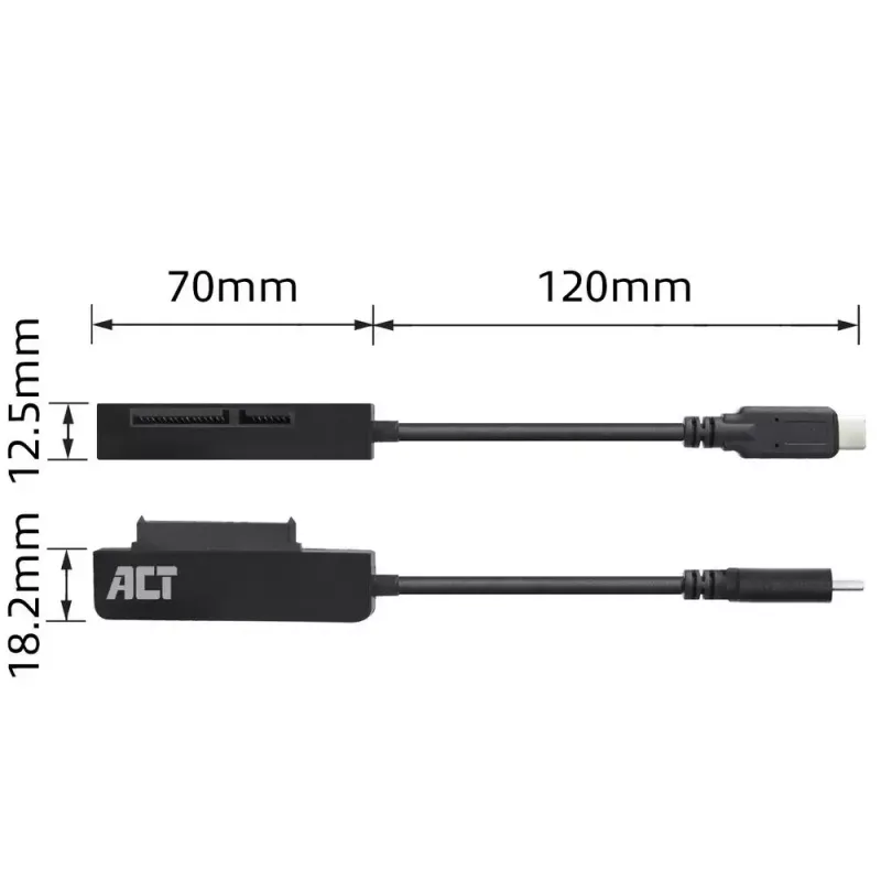 Cavo adattatore USB-C ACT per disco/SSD SATA da 2,5