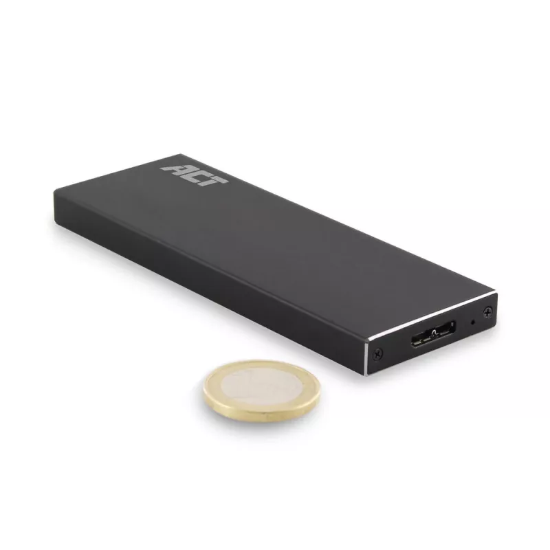 Case per SSD ACT M.2 USB 3.2 Gen1 nero 5 Gbit/s