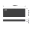 Case per SSD ACT M.2 USB 3.2 Gen1 nero 5 Gbit/s