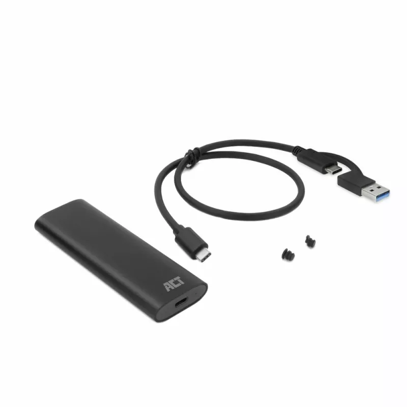 Case per SSD ACT AC1615 USB-C M.2 NVMe PCIe 10 Gbit/s nero