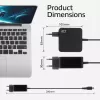Alimentatore per laptop USB-C ACT 65W con profili Power Delivery, 2 metri