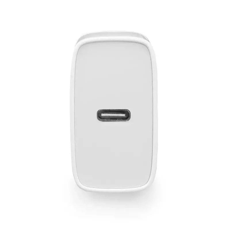 Caricabatterie compatto USB-C ACT 20W ricarica rapida uso interno universale bianco
