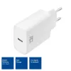 Caricabatterie compatto USB-C ACT 20W ricarica rapida uso interno universale bianco