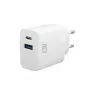 Caricabatterie USB-C e USB-A ACT 20 W con Power Delivery PPS, Quick Charge, GaNFast