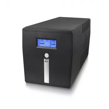 UPS line interactive ACT 1000VA - 600W con AVR, display LCD