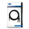 Cavo audio ACT AC3605 1,5 m 3,5 mm a 2 x RCA nero