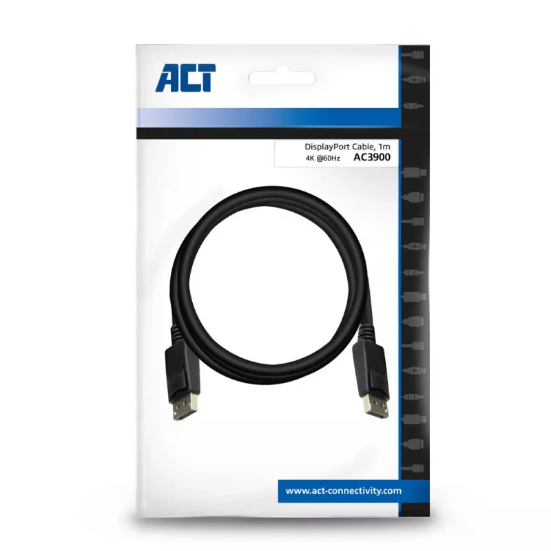 Cavo DisplayPort maschio - maschio ACT 1 metro AC3900