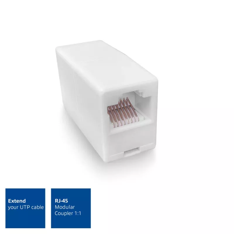 Adattatore modulare RJ-45 ACT AC4105 bianco connessione 1 RJ-45 connessione 2 RJ-45