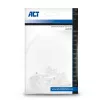 Connettore modulare CAT5E RJ-45 ACT AC4110 maschio argento trasparente 10 pz.