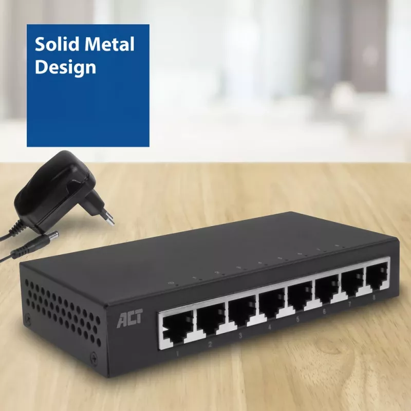 Switch unmanaged ACT AC4418 8 porte Gigabit Ethernet 10/100/1000