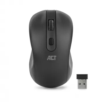 ACT AC5105 mouse wireless ambidestro, nero