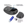 ACT AC5105 mouse wireless ambidestro, nero