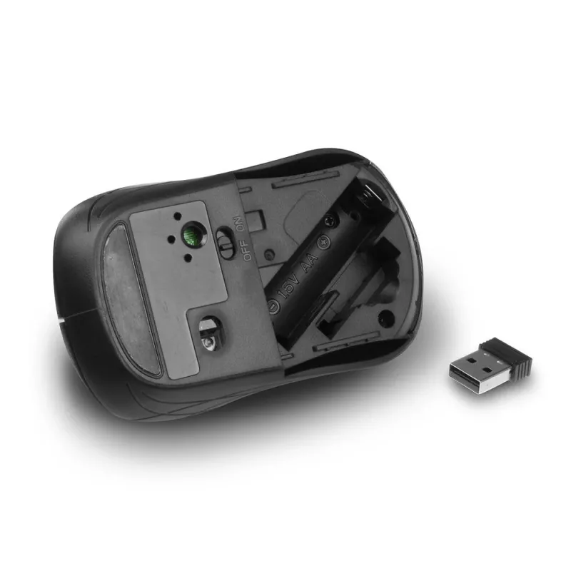 ACT AC5125 mouse wireless, ambidestro, 1600 DPI, nero