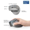 Mouse ergonomico wireless ACT con Bluetooth e USB-C/USB-A