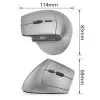 Mouse ergonomico wireless ACT con Bluetooth e USB-C/USB-A