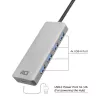 Hub USB ACT AC6121 Type-A 5000 Mbit/s alluminio