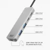 Hub USB ACT AC6125 3.2 Gen 1 Type-A 5000 Mbit/s grigio