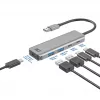 Hub USB ACT AC6125 3.2 Gen 1 Type-A 5000 Mbit/s grigio