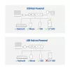 Hub USB ACT AC6125 3.2 Gen 1 Type-A 5000 Mbit/s grigio