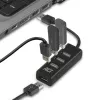 Hub USB ACT AC6205 2.0 480 Mbit/s nero 0,12 m