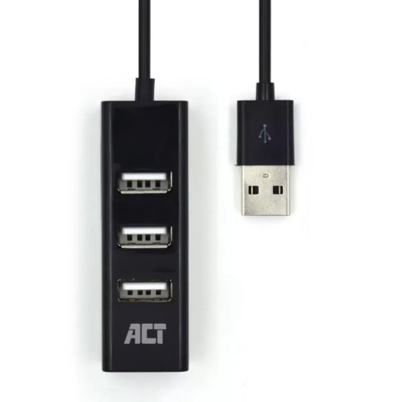 Hub USB ACT AC6205 2.0 480 Mbit/s nero 0,12 m
