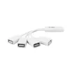 Hub USB ACT 4 porte USB-A flessibile USB 3.2 Gen 1 bianco 480 Mbit/s