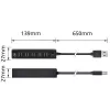 Hub USB ACT AC6215 480 Mbit/s nero