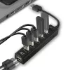 Hub USB ACT AC6215 480 Mbit/s nero
