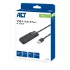 Hub interfacce ACT AC6320 USB 3.2 Gen 1 (3.1 Gen 1) Type-A 5000 Mbit/s nero