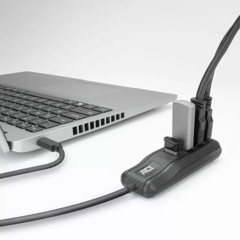 Hub interfacce ACT AC6420 USB 3.2 Gen 1 (3.1 Gen 1) Type-C 5000 Mbit/s nero