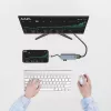 Adattatore multiporta ACT USB-C 4K per 2 monitor HDMI, porta dati USB-A