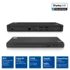 Docking station ACT USB-C 4K, per 2 o 3 monitor HDMI/DisplayPort, DisplayLink
