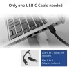 Docking station ACT USB-C 4K, per 2 o 3 monitor HDMI/DisplayPort, DisplayLink