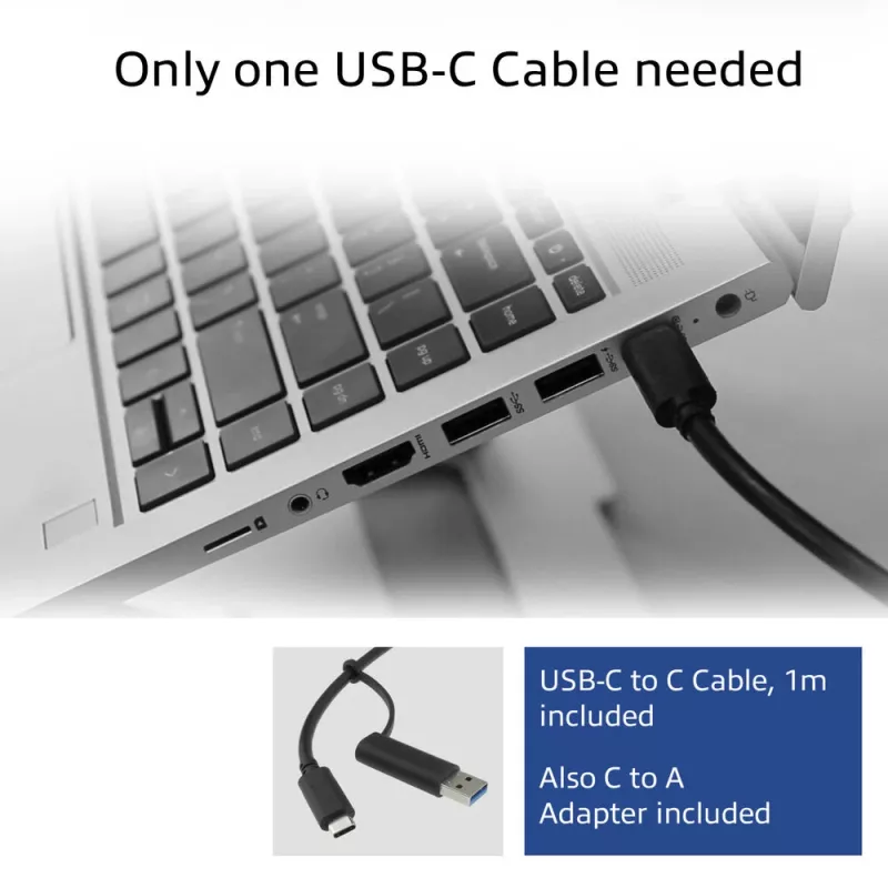 Docking station ACT USB-C 4K, per 2 o 3 monitor HDMI/DisplayPort, DisplayLink