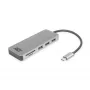 Hub ACT USB-C 3.0, 3x USB-A, lettore di schede, pass-through PD